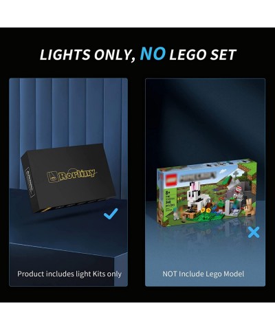 LED Light Kit for Lego Minecraft The Rabbit Ranch 21181 Building Kit Lighting Set Compatible with Lego 21181 (Lights Only No ...