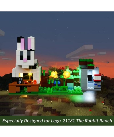 LED Light Kit for Lego Minecraft The Rabbit Ranch 21181 Building Kit Lighting Set Compatible with Lego 21181 (Lights Only No ...