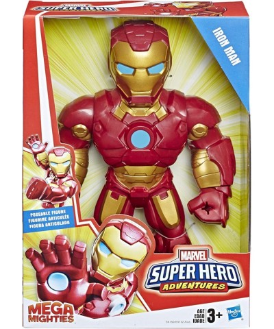 Marvel Super Hero Adventures Mega Mighties Iron Man Collectible 10-Inch Action Figure Toys for Kids Ages 3 and Up Brown $33.2...