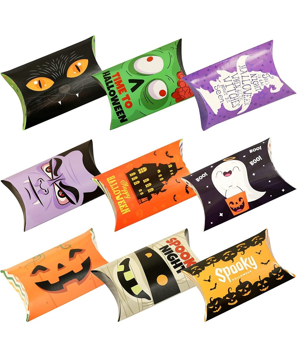 60PCS Halloween Goody Pillow Boxes - Candy Trick or Treat Party Favors Supplies Decorations $17.62 Kids' Party Favor Sets