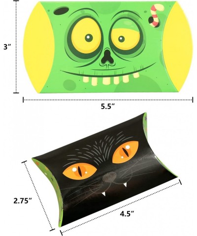 60PCS Halloween Goody Pillow Boxes - Candy Trick or Treat Party Favors Supplies Decorations $17.62 Kids' Party Favor Sets