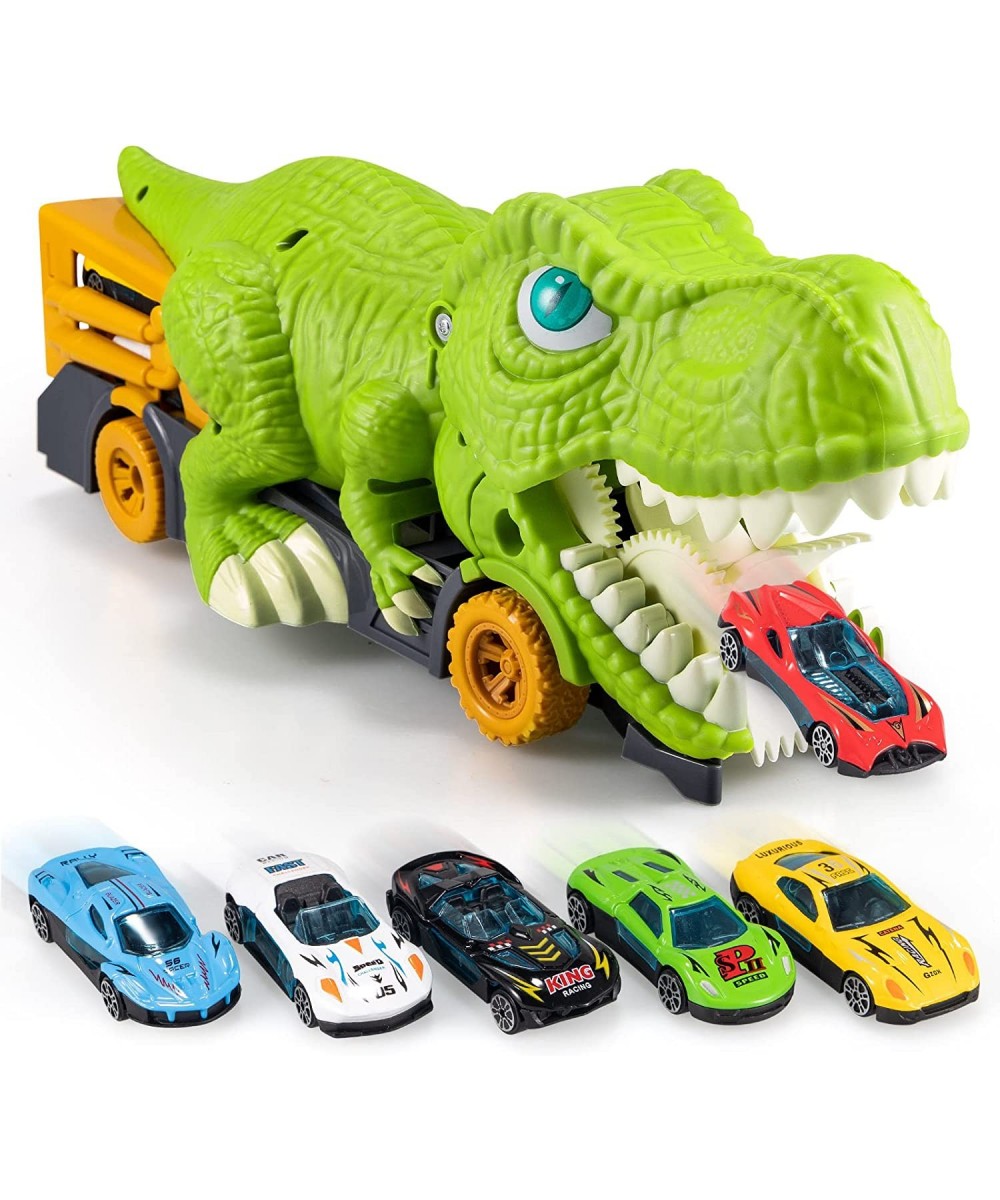 Dinosaur Toys for Kids 3-5 Dinosaur Transport Truck with 6 Pack Small Car Vehicles Dinosaur Toys for Kids 5-7 Dino Car Playse...