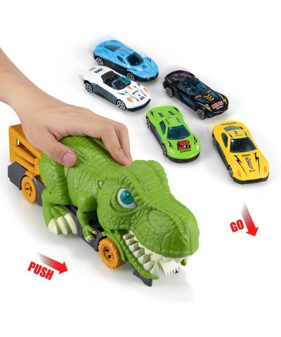 Dinosaur Toys for Kids 3-5 Dinosaur Transport Truck with 6 Pack Small Car Vehicles Dinosaur Toys for Kids 5-7 Dino Car Playse...