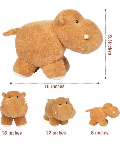 Hippo Stuffed Animals - (Brown 16 inches) Soft Hippopotamus Plushies Figures Toys Cuddly Baby Plush Toy Gifts for Kids $42.22...