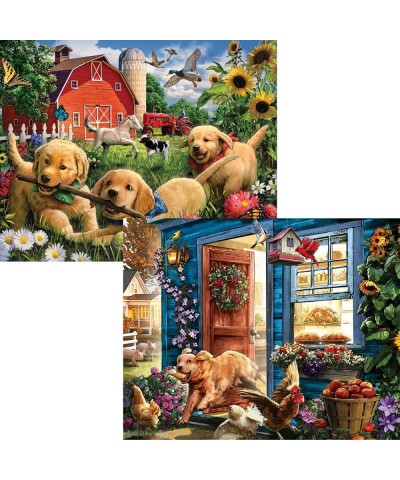 – 4-in-1 Multi-Pack - 300 Piece Jigsaw Puzzles for Adults – 300 pc Puzzle Set Bundle by Artist Larry Jones - 16" x 20" (41 cm...