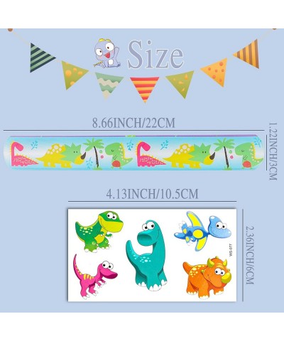 36Pcs Dinosaur Slap Bracelets for Kids Party Favors Pack Dinosaur Toys with Variety Design Dinosaur Party Supplies Snap Band ...