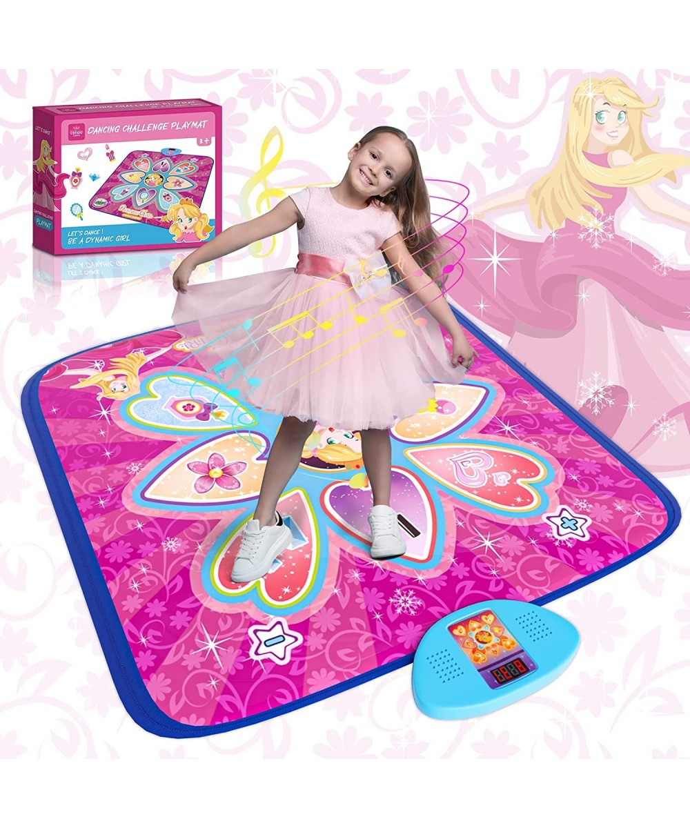 Dance Mat for Girls for Kids Teens Dance Mixer Rhythm Step Play Mat for Girls Dance Game Toy for Kids Dance Pad with 7 Modes ...