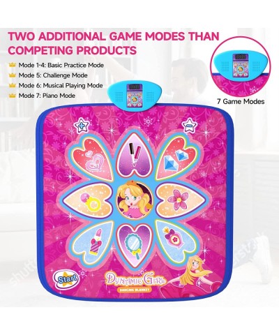 Dance Mat for Girls for Kids Teens Dance Mixer Rhythm Step Play Mat for Girls Dance Game Toy for Kids Dance Pad with 7 Modes ...