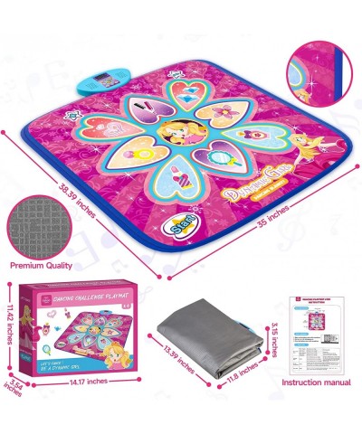 Dance Mat for Girls for Kids Teens Dance Mixer Rhythm Step Play Mat for Girls Dance Game Toy for Kids Dance Pad with 7 Modes ...