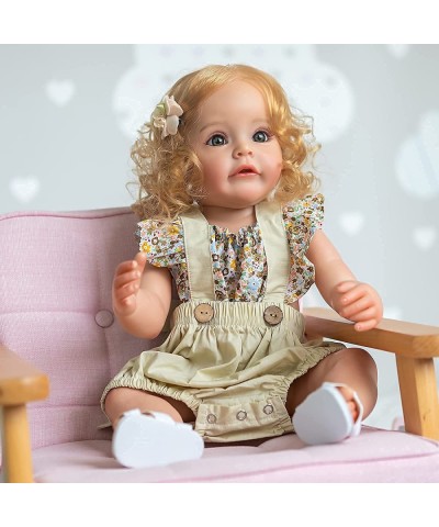 Pinky Lovely 22inch 55cm Reborn Baby Dolls Full Body Silicone Realistic Newborn Baby Dolls Real Life Baby Doll Toy $107.11 Dolls