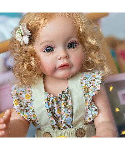 Pinky Lovely 22inch 55cm Reborn Baby Dolls Full Body Silicone Realistic Newborn Baby Dolls Real Life Baby Doll Toy $107.11 Dolls