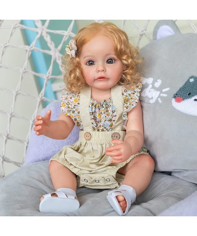 Pinky Lovely 22inch 55cm Reborn Baby Dolls Full Body Silicone Realistic Newborn Baby Dolls Real Life Baby Doll Toy $107.11 Dolls