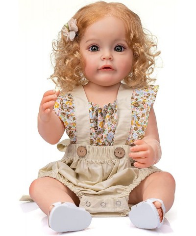 Pinky Lovely 22inch 55cm Reborn Baby Dolls Full Body Silicone Realistic Newborn Baby Dolls Real Life Baby Doll Toy $107.11 Dolls