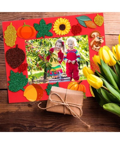 Thanksgiving Photo Frame Craft Kit Fall Foam Crafts for Kids for Autumn Seasonal Decorations 12 Sets $27.39 Craft Kits