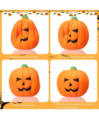 12 Pcs Halloween Pumpkin Press Ball Toys 2.56 Inch Slow Rising Pumpkins Stress Relief Soft Halloween Toys for Little Ones Pri...