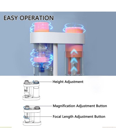 Microscope for Kids LED Beginner Microscope Science Kit Kids Toys Microscope 80x-160x with Slides. Pocket Microscope Kit for ...