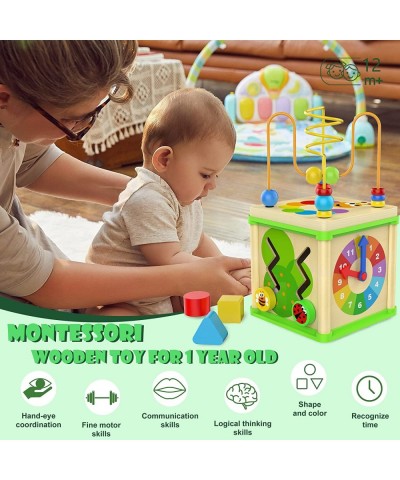 Montessori?Toys?for?1?Year?Old Boy Girl Wooden Activity Cube Toys for 1 Year Old Girl Gift Educational One Year Old Toys Lear...