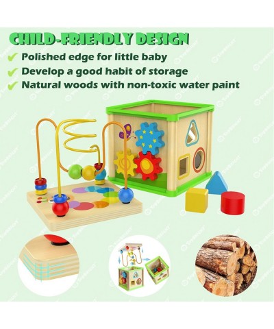 Montessori?Toys?for?1?Year?Old Boy Girl Wooden Activity Cube Toys for 1 Year Old Girl Gift Educational One Year Old Toys Lear...