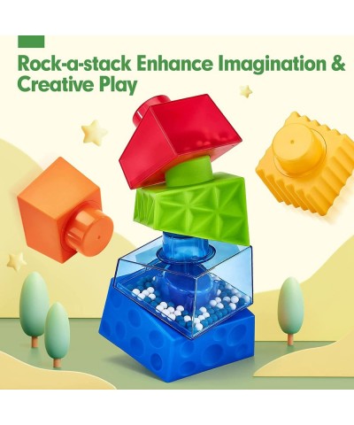 Toddler Montessori Toys for 1-Year-Old Boys Girls 6 Pcs Sensory Stacking Blocks Baby Toys for 12-18 Months Age 1-3-Year Old E...