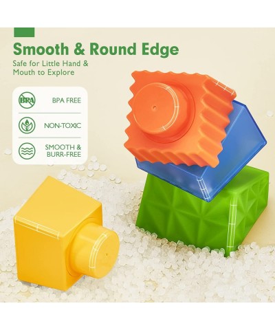 Toddler Montessori Toys for 1-Year-Old Boys Girls 6 Pcs Sensory Stacking Blocks Baby Toys for 12-18 Months Age 1-3-Year Old E...