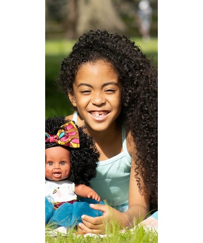 Natural Ella Baby Bee Doll - African American Black Biracial Latino Baby Doll with Curly Natural Black Hair for Kids 3 and up...