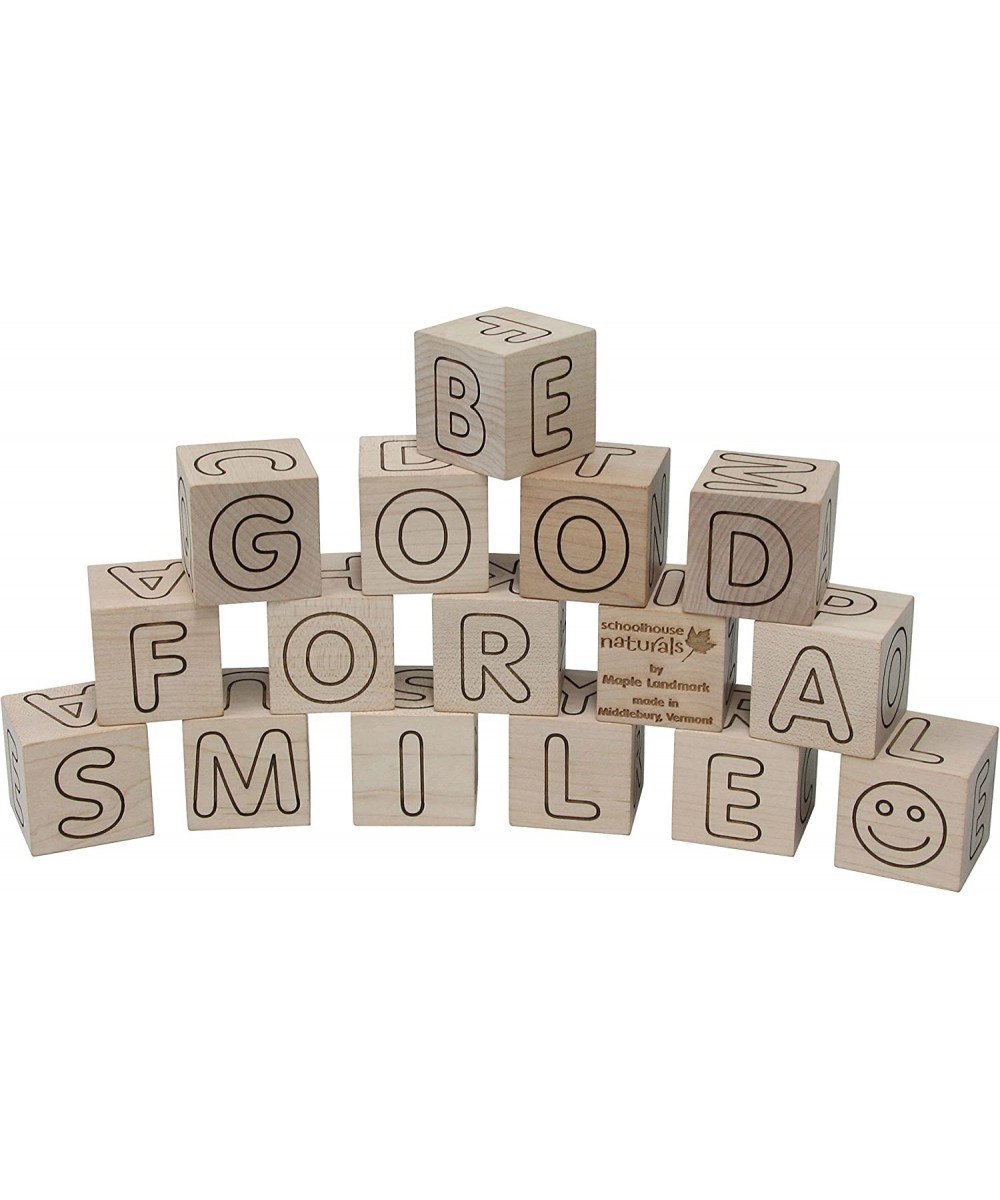 Simple Wooden ABC Blocks - Made in USA $69.14 Toy Stacking Block Sets