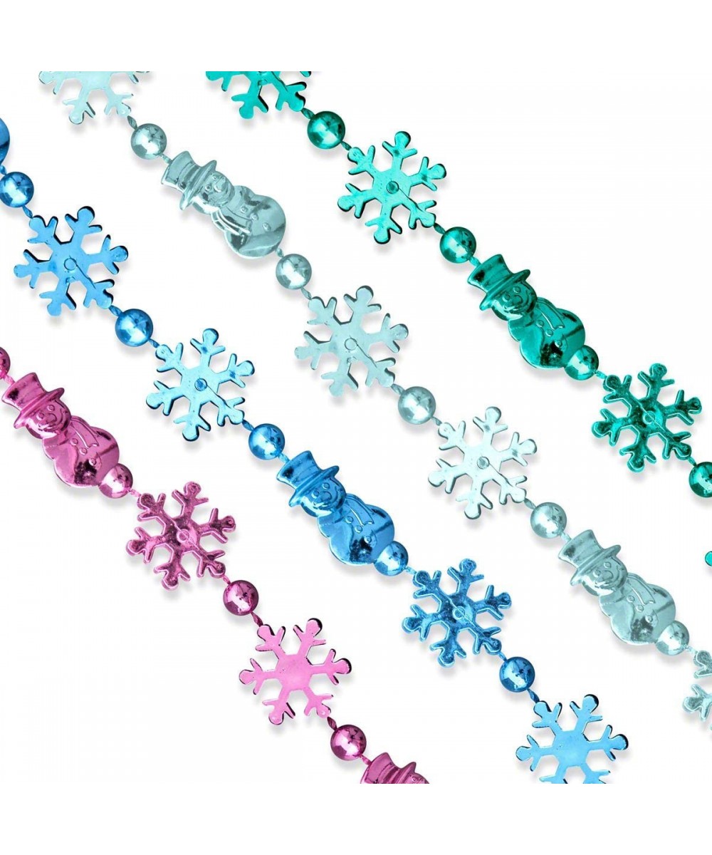 Winter Princess Snowflake Bead Necklaces (Set of 12) $33.33 Kids' Dress-Up Accessories