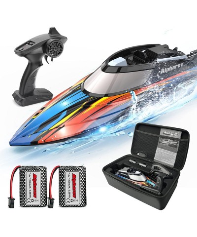 RC Boat with Case- R308 20+ MPH Fast Remote Control Boat for Pools and Lakes 2.4 GHZ RC Boats for Adults and Kids with Rechar...