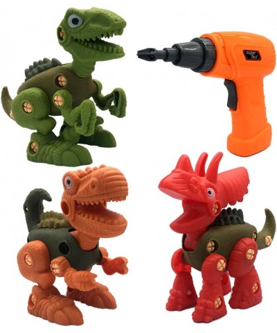 Take Apart Dinosaurs Toys for Kids Creative Diy Building Dinos Blocks Puzzle Set with Screwdriver Interlocking Animal Model B...