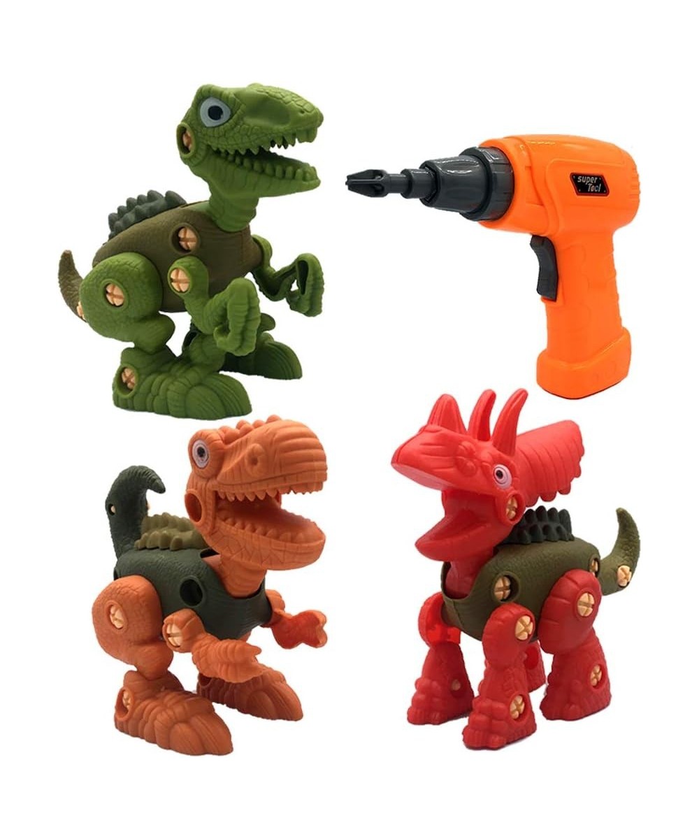 Take Apart Dinosaurs Toys for Kids Creative Diy Building Dinos Blocks Puzzle Set with Screwdriver Interlocking Animal Model B...