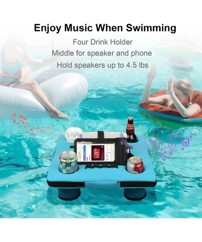 Floating Drink Holder with Four Holes Foam Float Speaker Holder Pool Floating Tray Table Tray Cooler Cup Holder for Pools Bea...