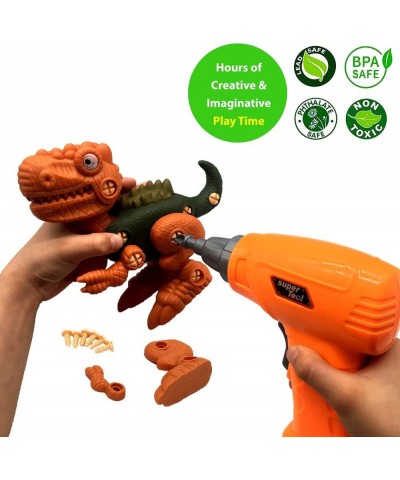 Take Apart Dinosaurs Toys for Kids Creative Diy Building Dinos Blocks Puzzle Set with Screwdriver Interlocking Animal Model B...