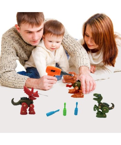 Take Apart Dinosaurs Toys for Kids Creative Diy Building Dinos Blocks Puzzle Set with Screwdriver Interlocking Animal Model B...