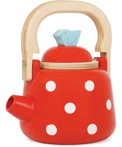 Honeybake Wooden Dotty Kettle - Breakfast Set Pretend Kitchen Play Toy Set | Girls or Boys Role Play Kitchen Accessories | Su...