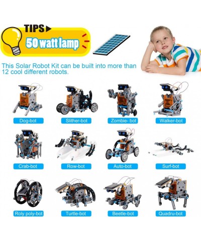 Science Kits for Kids / Adults 12 in 1 Solar Robot Kits for Kids 10-12 Stem Toys for 8 9 10 12 Year Old Boys DIY Building Toy...