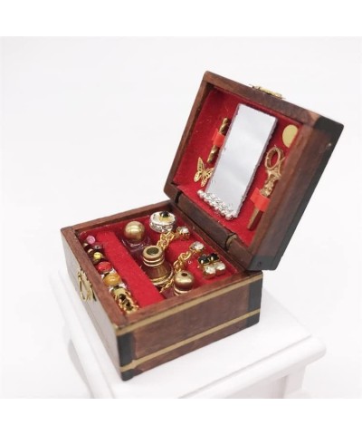 Dollhouse Decoration Accessories 1:12 Dollhouse Miniature 1 Pc Mini Makeup Jewelry Box $19.75 Dollhouse Accessories