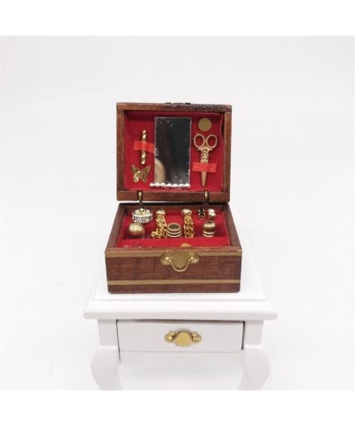 Dollhouse Decoration Accessories 1:12 Dollhouse Miniature 1 Pc Mini Makeup Jewelry Box $19.75 Dollhouse Accessories