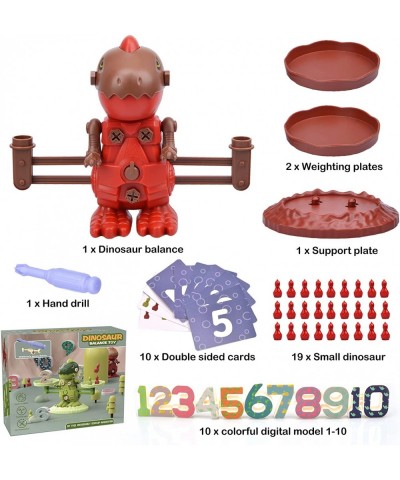 Dinosaur Balance Cool Math Game Balance Counting Toys Educational Preschool STEM Number Learning Toy Take Apart Dinosaur Toys...