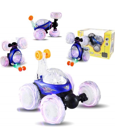 Remote Control Stunt Car Radio Control Invincible Tornado Truck Rechargeable with Flashing Lights and Quiet Play Mode Tumblin...