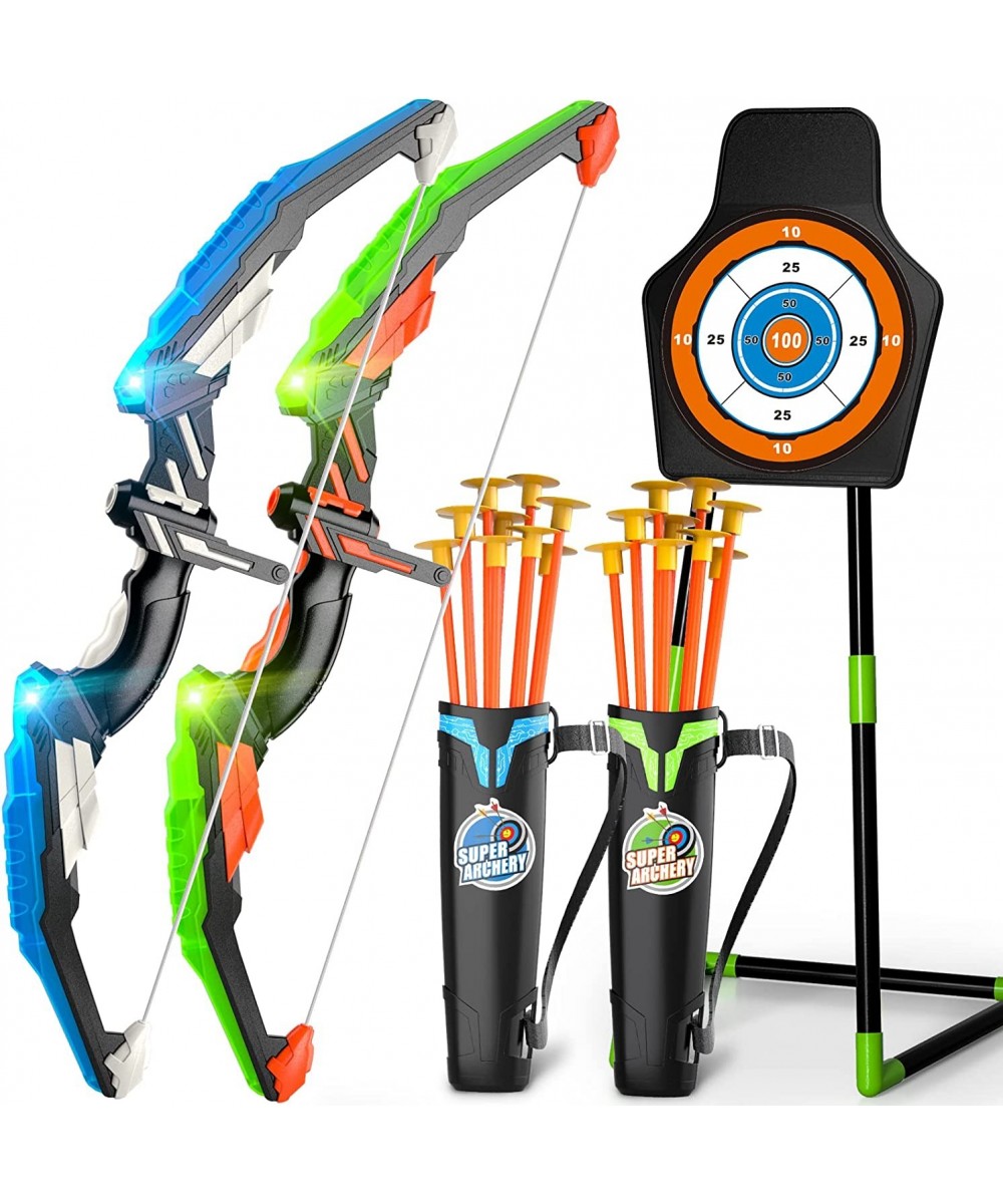 Bow and Arrow for Kids Boys 4-6 8-12 Kids Archery Set with Light-up LED Includes 10 Suction Cup Arrows Standing Target & Quiv...