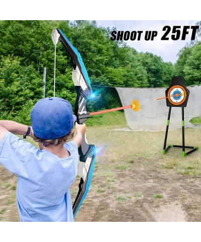 Bow and Arrow for Kids Boys 4-6 8-12 Kids Archery Set with Light-up LED Includes 10 Suction Cup Arrows Standing Target & Quiv...