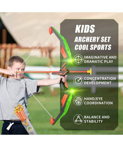 Bow and Arrow for Kids Boys 4-6 8-12 Kids Archery Set with Light-up LED Includes 10 Suction Cup Arrows Standing Target & Quiv...