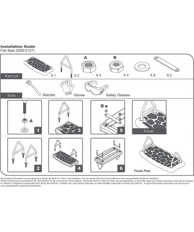 Flat Seat (Yellow) and SSS Logo Sticker $102.57 Play Sets & Playground Equipment