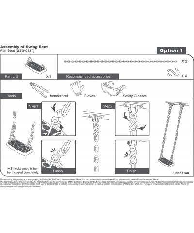 Flat Seat (Yellow) and SSS Logo Sticker $102.57 Play Sets & Playground Equipment