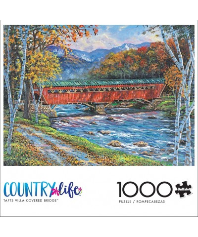 Tafts Villa Covered Bridge - 1000 Piece Jigsaw Puzzle $22.61 Jigsaw Puzzles