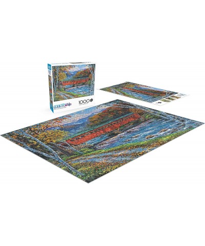 Tafts Villa Covered Bridge - 1000 Piece Jigsaw Puzzle $22.61 Jigsaw Puzzles