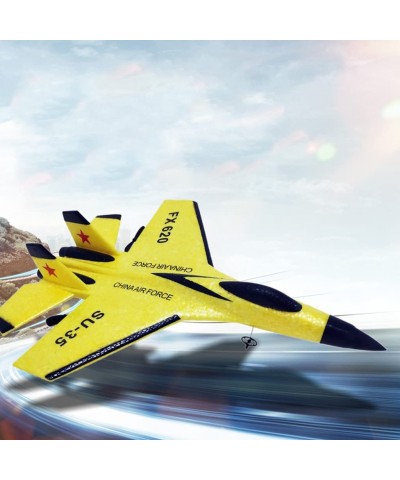 Fmingdou Rc Plane RC Airplane Realistic SU-35 Fighter EPP Foam Plane for Children Easy Flying Anti-Crash Remote Control Aircr...