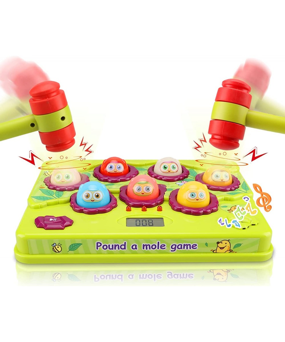 Interactive Whack A Mole Game for Toddler Toys Bilingual Light-Up Musical Pounding Toys Gift for Age 3 4 5 6 7 8 Years Old Ki...