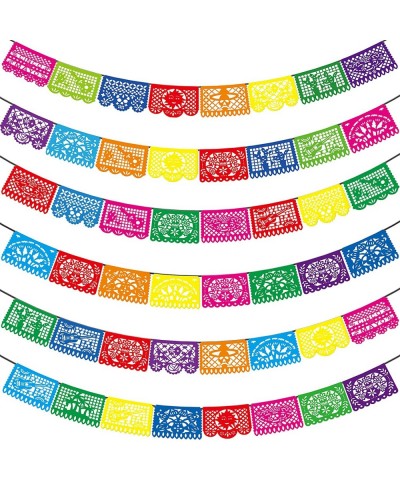 Mexican Party Banners - 6 Pack Papel Picado Banner Fiesta Party Dia De Los Muertos Day of The Dead Decoration Cinco de Mayo D...