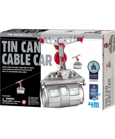 Tin Can Cable Car DIY Mechanical Engineering - STEM Toys Science Gondola Educational Gift for Kids & Teens Girls & Boys $31.4...